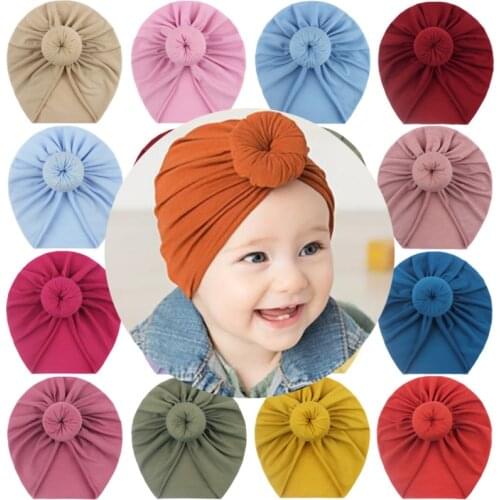 Baby Headband Hat Kids Headwear Baby Hair Band Bow Cap Newborn Baby Cap Girl Cute Infant Turban Soft Toddler Hair Accessories