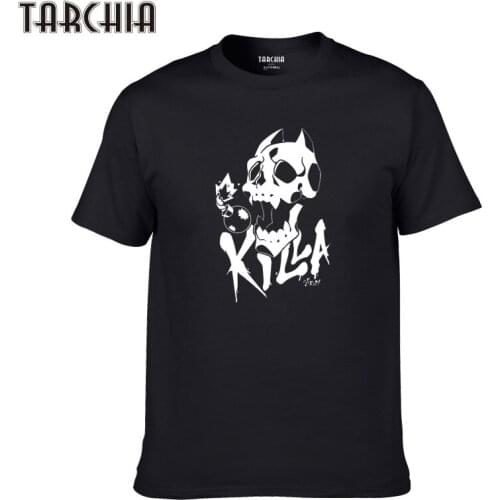 TARCHIA Tops Tees Men Short Sleeve Boy Casual Homme Tshirt 2021 New Skull Killa Brand t-shirt Cotton T Shirt Plus Fashion Male