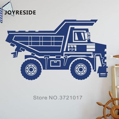 Truck Patteren Sticker Boy Bedroom Wall Decor Home Wall Sticker Baby Boys Room Decoration Gifts Vinyl Design Wall Stickers M393