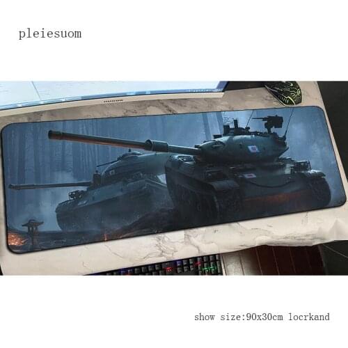 World of tanks mousepad 900x300mm gaming mouse pad 3d pc computer gamer accessories large mat cute laptop desk protector pads