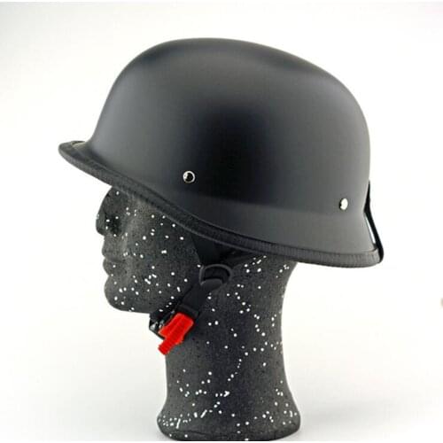 Unisex Retro Motorcycle Helmets Matte Black white Half Face Helmet Chopper Cruiser Biker Head Protect Hat