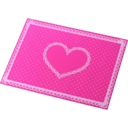 Nail Art Table Mat Nail Mat Pad 4 Colors Cute Point Lace Silicone Foldable Washable Manicure Nail Tools Salon Equipment