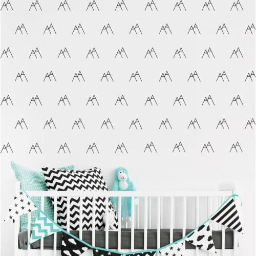 Mountain Removable Pattern Wall Stickers for Nursery Kids Room Bedroom Art Decor Vinyl Waterproof Decals Living Room K83