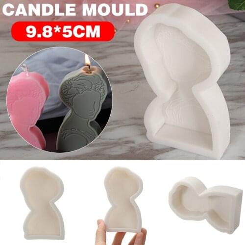 New Portrait Shape Silicone Mold DIY Beeswax Candle Wax Melt Soap Casting Mold 3D Portrait Craft Making Multi Cake Tool