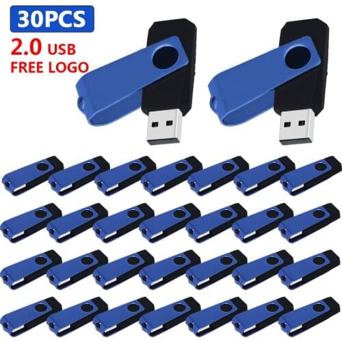 Bulk 30pcs free logo new Metal USB flash drive 4GB waterproof Pendrive 8GB 16GB 32GB 64GB 128GB Pen Drive 2.0 usb memoria gift