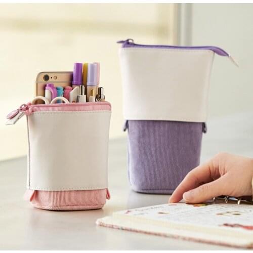 Creative Retractable Cute Pencil Case School Supplies Stationery Gift School Kawaii Pencil Box Pencilcase Pencil Bag