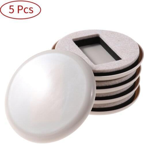 Premium Furniture Coasters Pulley Chair Anti-Running Mats Thicken Wearable Felt Bottom Furniture Wheels Stopper Floor Protector