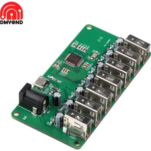 USB HUB Splitter 1 to 7 Port USB Hub Seven Port USB Splitter Module with Power Supply USB 2.0 Expansion