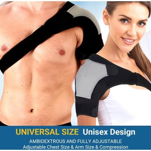 Adjustable Shoulder Brace for Men Women Rotator Cuff Support Brace Shoulder Compression Sleeve with Pressure Pad Pain Relief