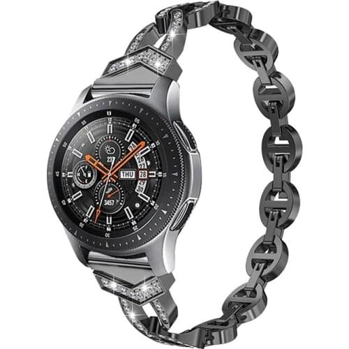 Diamond strap for Samsung Galaxy watch 3 45mm/41mm/46mm/42mm/gear S3 Frontier/Active 2/S2 classic/huawei watch gt 2 band