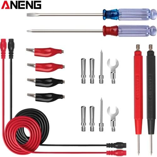 ANENG Multimeter Probe Probes Replaceable Needles Test Leads Kits Probes Multimeter Cables Multimeter Wire Cable Pen Tip