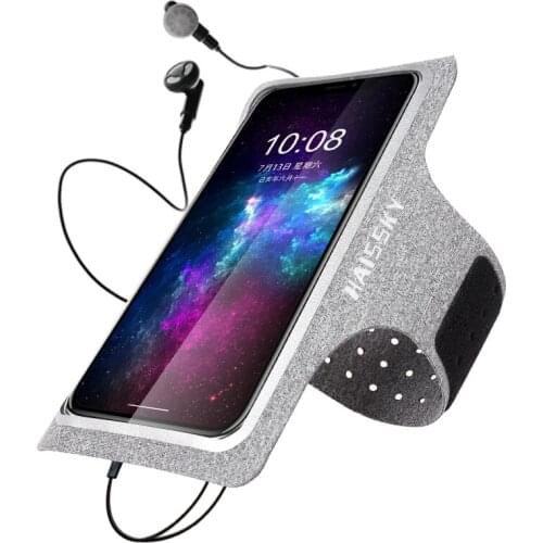 Haissky Sport Armbands Phone Bag For iPhone Samsung Huawei Xiaomi Sport Phone Armband Gym Running Arm Band Bags