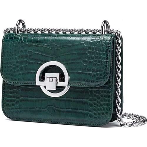 Bags for Women 2021 New Fashion Shoulder Bags Green Crossbody Bag Ladies Chains Messenger Bags Girls Small Handbag