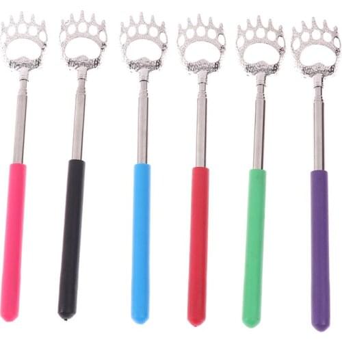 Handy Retractable Hand Grip Five-tooth Soft Massage Tools Back Scratcher Scratching Device For Elderly Hand Grip Relieve Itch