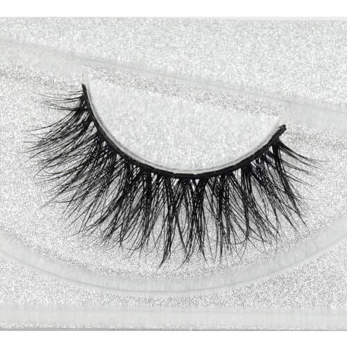 Visofree Mink False Eyelashes Classic Collection Upper Lashes Natural & Lightweight Mink Lashes 1 pair Glitter Packaging D107