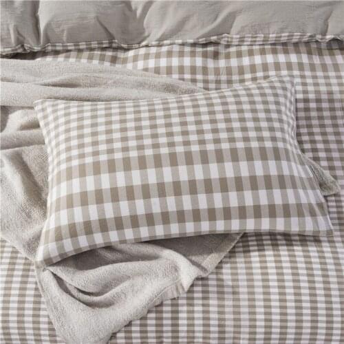 1pc Cotton Home Bedroom 48*74 cm Pillow Cover Pillowcase Reactive Dyes No Filling Multicolor Pillow Case Soft Plaid Cushion