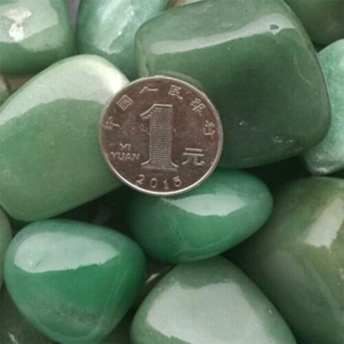 100g Bulk Natural Green Jade Gemstone Tumbled Stones Mineral Specimen Healing