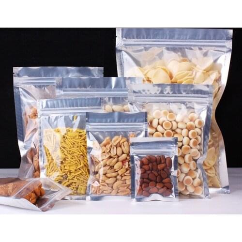 1000pcs/lot Aluminum Foil Zipper Reclosable Valve Retail Package Pack Bag, Self seal Packaing Bags