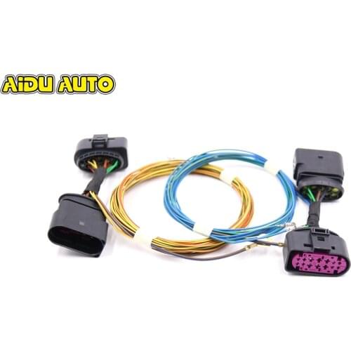 AIDUAUTO HID Xenon Headlight 10 to 14 Pin Connector Adapter harness Wire Cable For VW Beetle