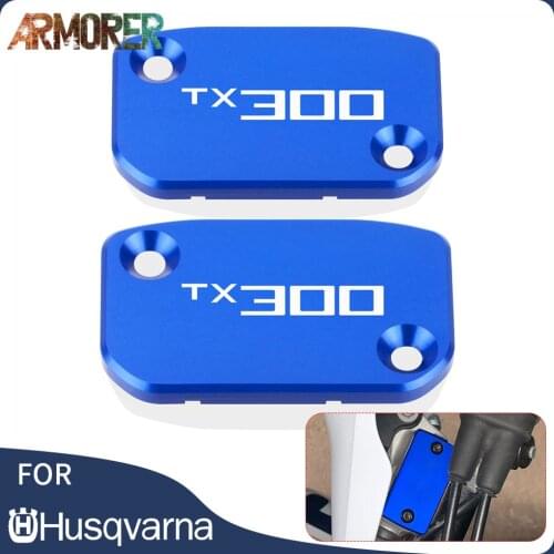 Motorcycle Accessories CNC Aluminum Front Brake Reservoir Fluid Tank Cover Cap For Husqvarna TX300I TX 300I TX 300I 2022