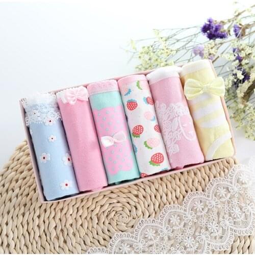 6 Pcs/lot Seamless Womens Underwear Cotton Sexy Panties Comfortable Briefs Women Cute Girl Lingeries Sous Vetement Femme Sexy