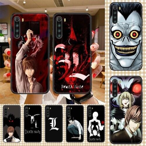Anime Death Note Phone case For Xiaomi Redmi Note 7 7A 8 8T 9 9A 9S 10 K30 Pro Ultra black art prime silicone cover pretty coque