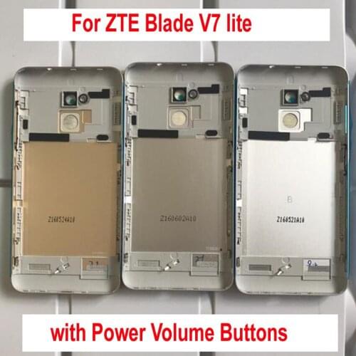 Original New Best Back Cover Battery Door Housing Rear Case with Power Volume Buttons For ZTE Blade V7 Lite BV0720 Replacement
