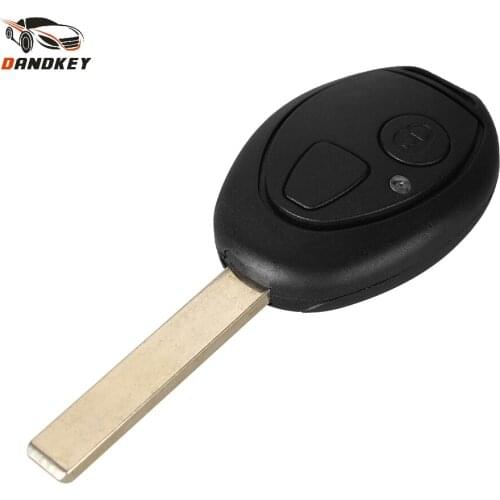 Dandkey New 2 Buttons Remote Key Fob Case Shell For Land Rover 75 ZT Discovery TD5 1999-2004 For BMW Mini Cooper Uncut Blade
