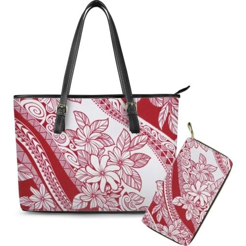 Dropship Polynesian Traditional Tribal Print Womens Handbags And Purses Customized Unique Handbags Totes Girls Fashion Handbags