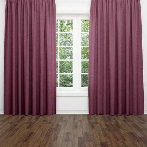 Lucra Concept Island Backdrop Curtain Straight Seam Pilesiz 100x250 cm Plum Red