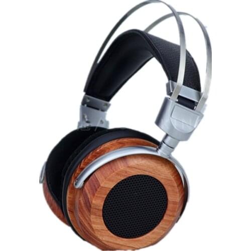 TONEKING L8 Headsets 34ohm 150ohm High-Impedance Dual Dynamic Drive Wooden HIFI Headphones Metal Bracket Replaceable 3.5MM Cable