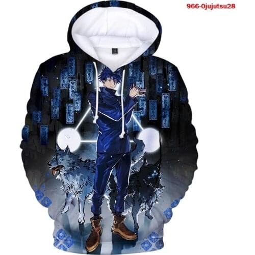 Jujutsu Kaisen 3d Hoodies Men Autumn Fashion Casual Sweatshirts Hooide Anime Jujutsu Kaisen Streetwear Women Coats