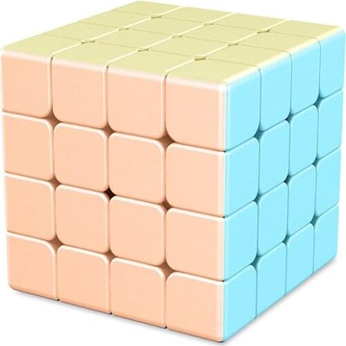 Meilong 4x4 Macaron Fun Magic Cube Professional puzzle Educational 3x3x3 magic Cubes Adult competition Game Toy gift Cubo magico