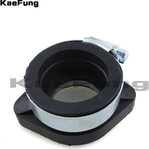 Motorcycle dirt pit par 28mm Rubber Manifold Inlet Intake Pipe Flange Carburetor For Mikuni VM24 Keihin OKO ATV Dirt Bike