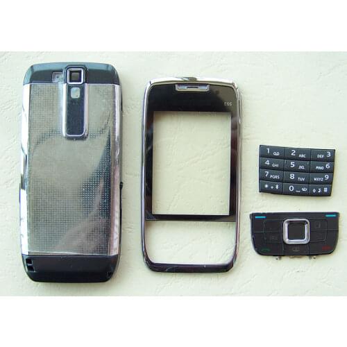 New Full Housing Cover Case AND Keypad Keyboard for Nokia E66 White Grey