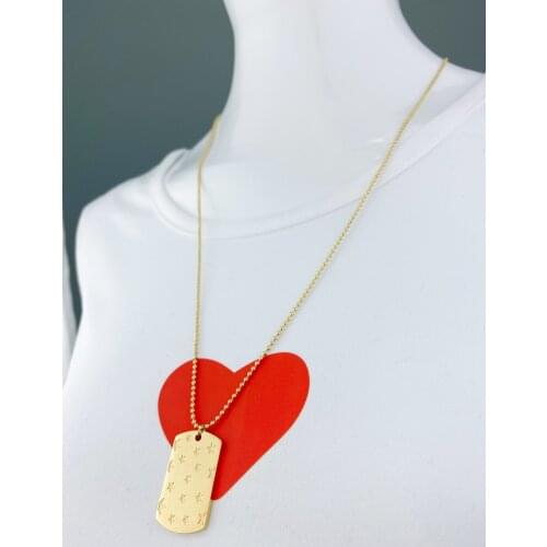 Necklace Jewelry Stainless Steel New Goddess Luxury Golden Color Luxe Fashion For Women Hot Sell