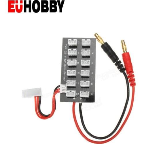 JST-PH 7.4V 2.0-2S Battery Parallel Charging Board Charger 4mm Banana Plug for Imax B6 RC Toys Accessory