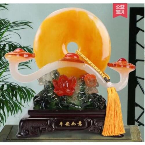 Lucky Safe buckle display living room porch wine cabinet TV cabinet modern creative crafts opening new residence relo gifts Home