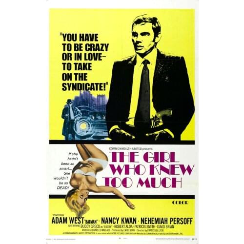 The Girl Who Knew Too Much Movie Art Film Print Silk Poster Home Wall Decor 24x36inch