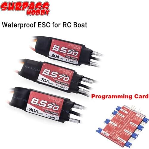 SURPASS HOBBY Waterproof Boat ESC 90A 70A 50A Boat Brushless Electric Speed Controller BEC 5.5V/5A for 2948 3660 3670 Motor