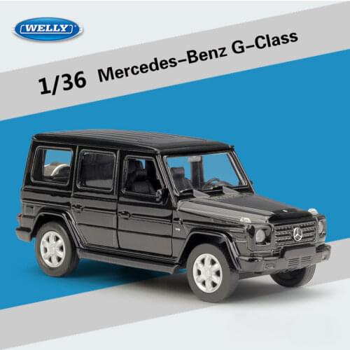 Welly Diecast 1:36 High Simulator Benz G-Class Pull Back Car SUV Off-Road Model Car Metal Alloy Toy Car For Kids Gift Collection