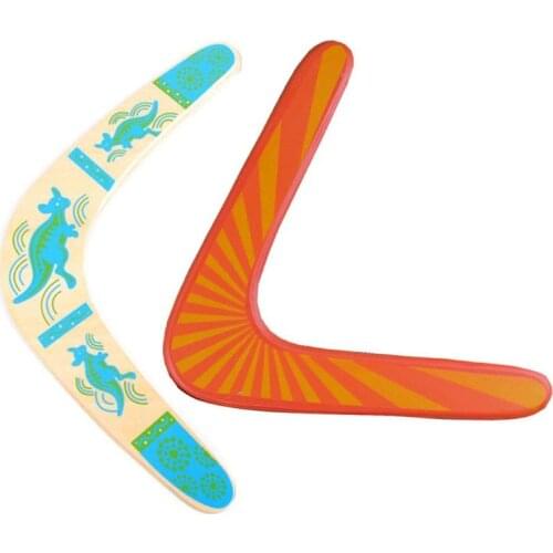 Funny Kangaroo Throwback V Shaped Boomerang Flying Disc Throw Catch Outdoor Game Vision Catch Training Toys Outdoor Activity Fun