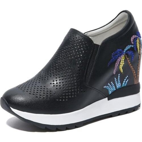 Breathable leather size increased in women in the summer of 2018 the new joker 32-40 students loafers 18417 yards