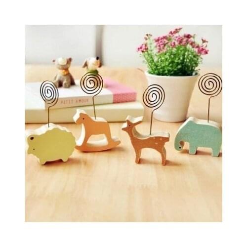 1 Pics Wood Memo Pincer Clips Paper Photo Clip Holder Wooden Small Clamps Stand Peg