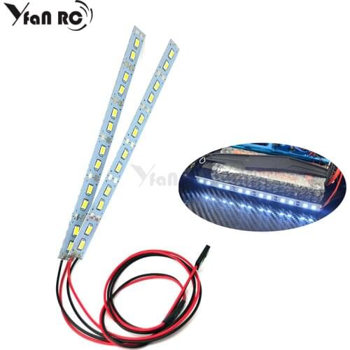 24 LED Dash Lights Underbody Under Chassis Strips Lights System For 1/10 1/8 RC Car Body Shell HSP HPI Sakura Drift Touring