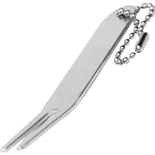 4pcs Bent Golf Divot Repair Tool Pitch Repairing Prongs Fork With Lanyard