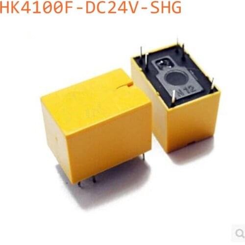5pcs HK4100F-DC24V-SHG Relay HK4100F-DC24V DIP6 250VAC/3A