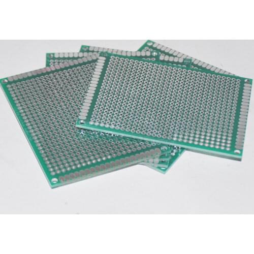 5PCS 6X8CM PCB Board Stripboard Veroboard Prototype Card Prototyping Double Sided Universal DOT Perfboard Breadboard Bricolage