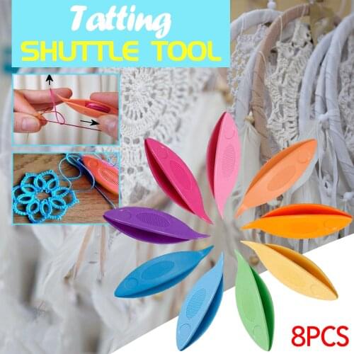 9pcs/set Plastic Tatting Shuttle Tool For Lace Making Diy Craft Tatting Sewing Accessories Tatting Lace Shuttle Hand Art 5G
