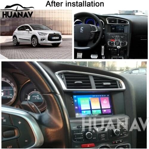 HUANVA Car DVD Player GPS navigation For Citroen C4 C4L DS4 2011 2012 2013 2014 2015 multimedia Audio Radio player recorder navi